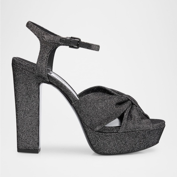 💰⬇️ JIMMY CHOO
Heloise Glitter Knot Platform heel
Women’s size EU 39 - Picture 12 of 14